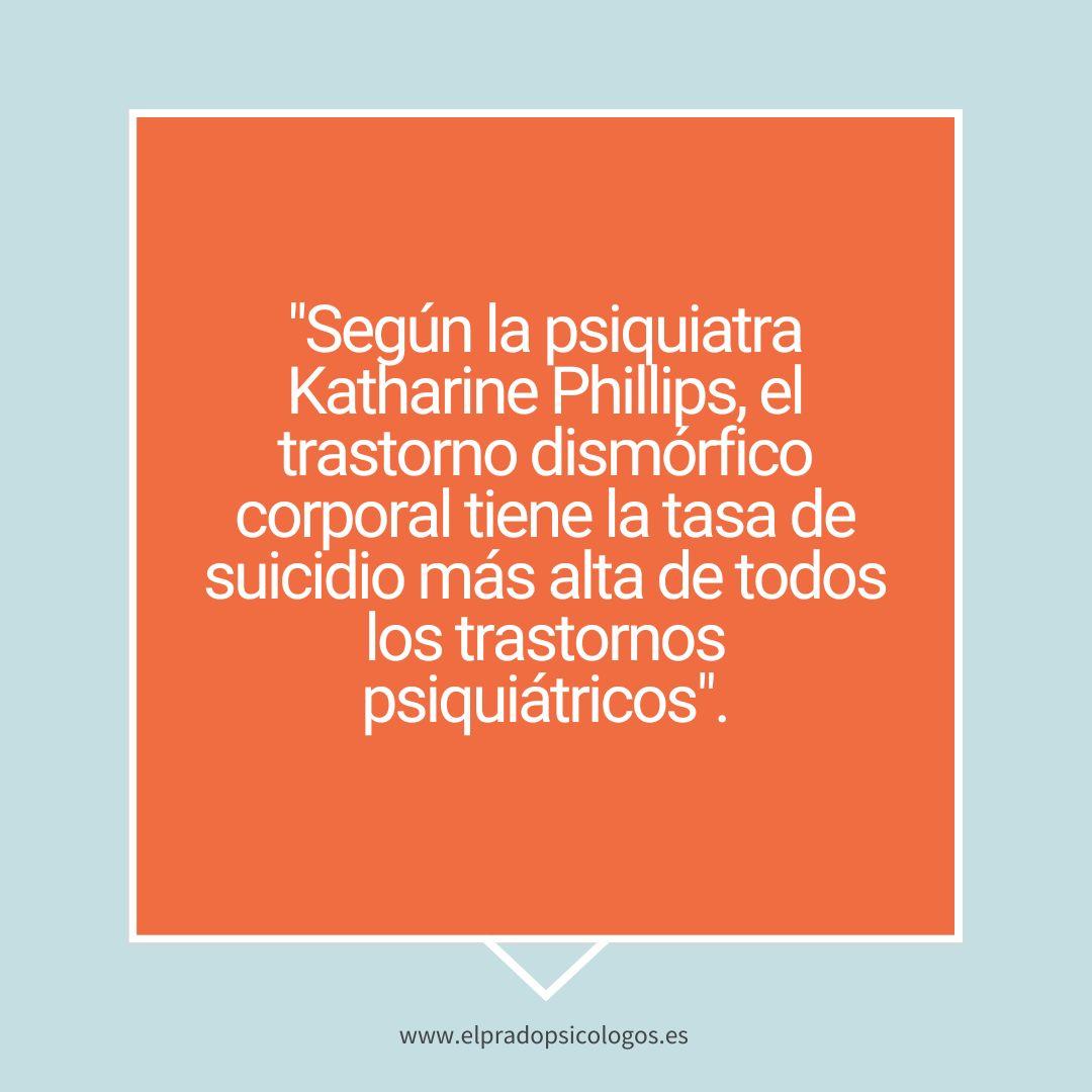 Relación dismorfia corporal y suicidio